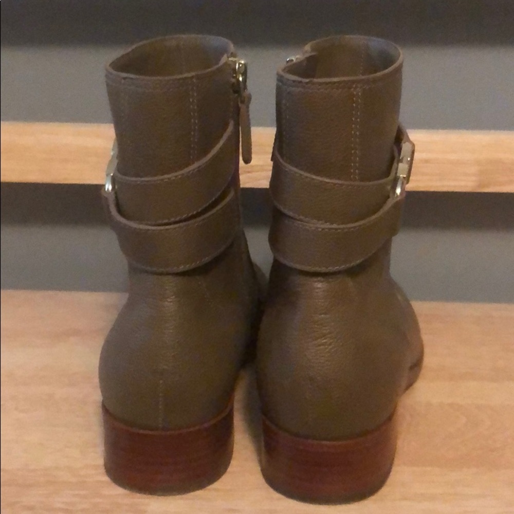 Tory Burch Tan Leather Ankle Boots, Size 8 - Picture 6 of 7